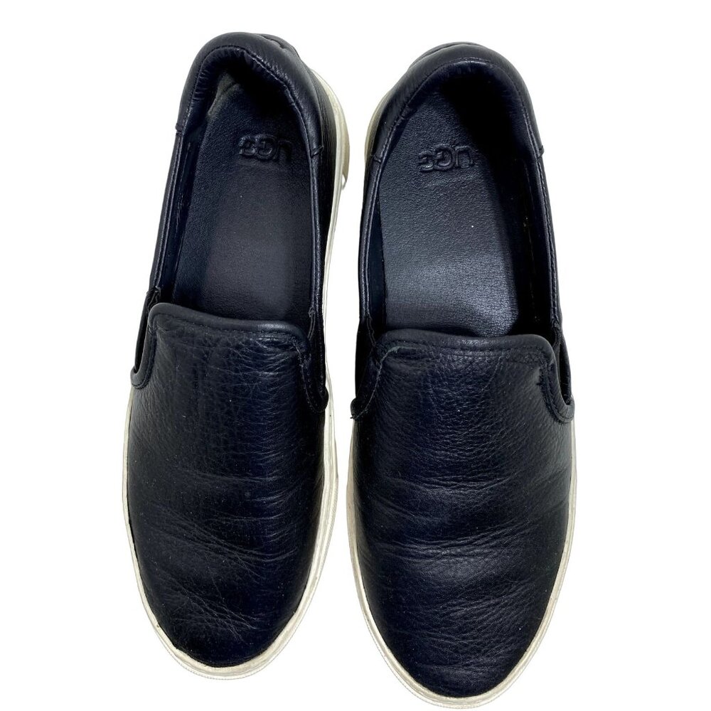 Women's Slip-On Sneakers Shoes UGG Kitlyn Black Leather US 9.5